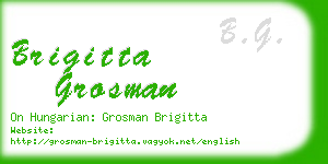 brigitta grosman business card